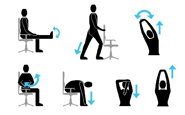 oefeningen op kantoor