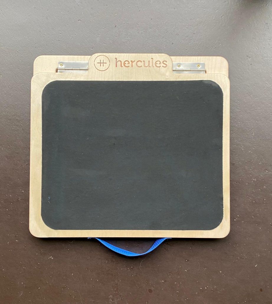 Rubber slant board top view