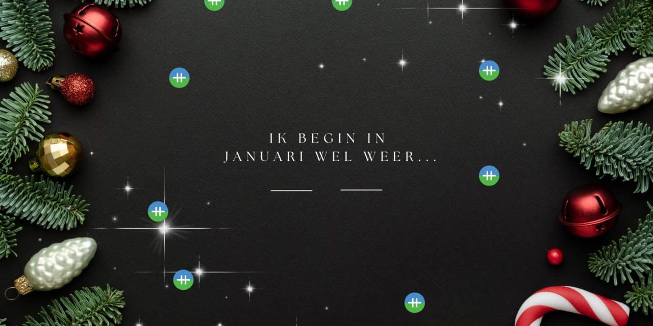 Ik begin in januari wel weer