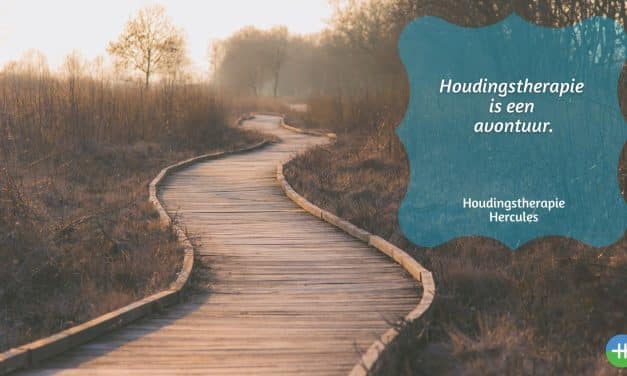 Houdingstherapie is een avontuur