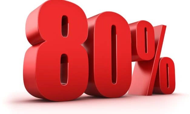 80% is meer dan zat