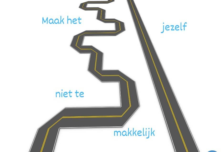 Maak het jezelf wat moeilijker